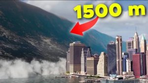 Сравнение размеров Цунами из Фильмов