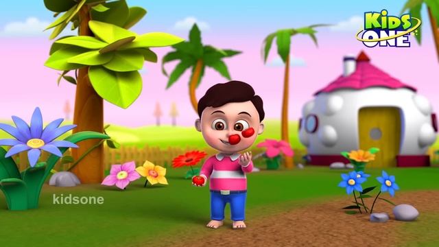 लाल टमाटर | हिंदी बालगीत | Laal Tamatar | Hindi Children Rhymes | KidsOneHindi смотреть онлайн