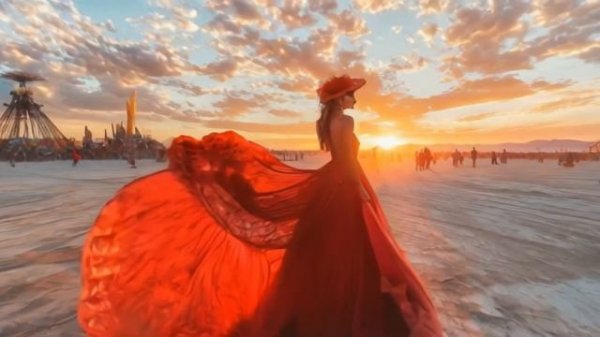 TechnoAcid,Industrial&MelodictranceBurningMan(AICinematicMusicVideo)