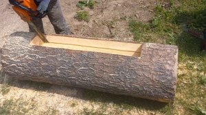 Колода для пчёл. Процесс изготовления.