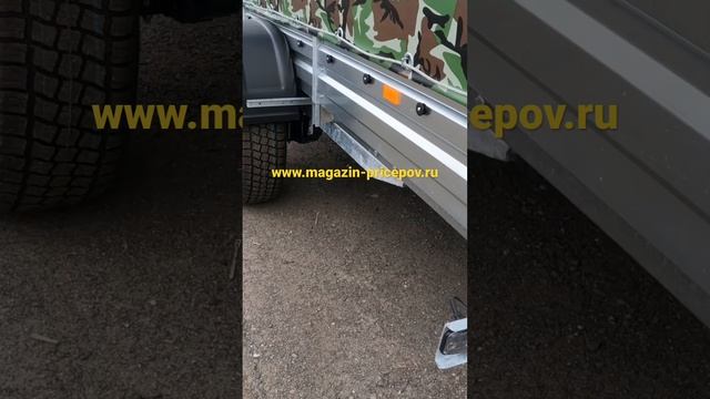 Прицеп 3.5/1.5 с ЕвроТентом ⚡️камуфляж ⚡️R-16 Ось 1300 кг надежный от Бренда МЗСА смотреть онлайн