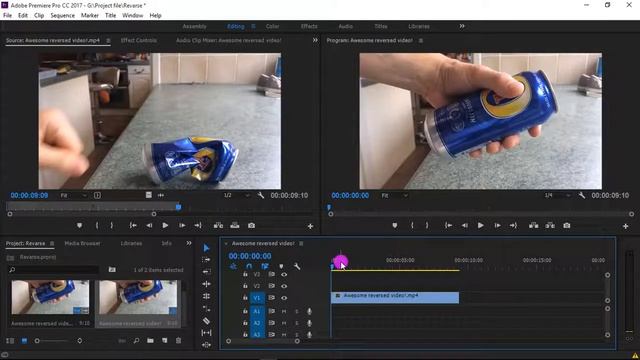 How To Make a Reverse Video!! Adobe Premiere Pro CC Tutorial смотреть онлайн