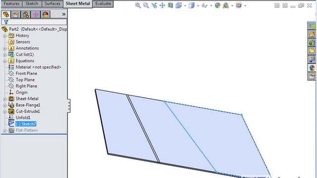 How do I create a V-shaped Sheet Metal Part SOLIDWORKS Tutorials (Questions & Answers) смотреть онлайн