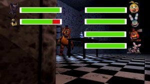 Bendy And The Ink Machine vs Toy Animatronics WITH Healthbars!