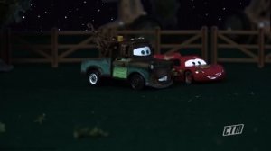 Disney Pixar Cars 3 Tractor Tipping REVENGE Lightning McQueen gets tipped over w/ MATER & RAMONE