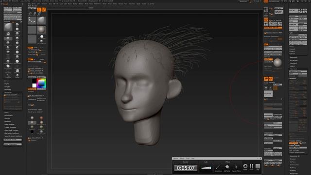ZBRUSH : FIBERMESH to MODO and in relation to POLYMESH3D. смотреть онлайн