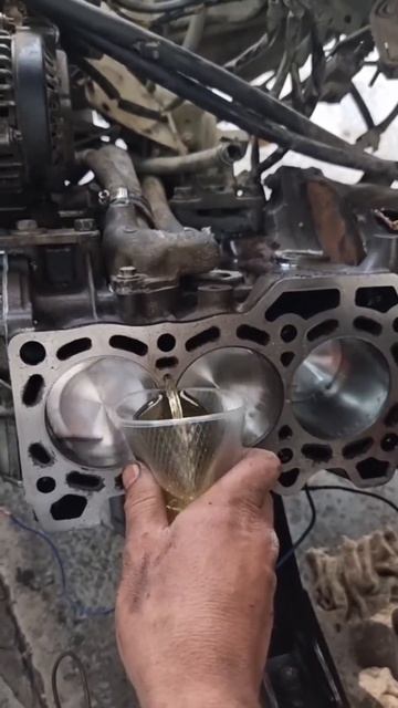 Работа масляного насоса ДВС. смотреть онлайн