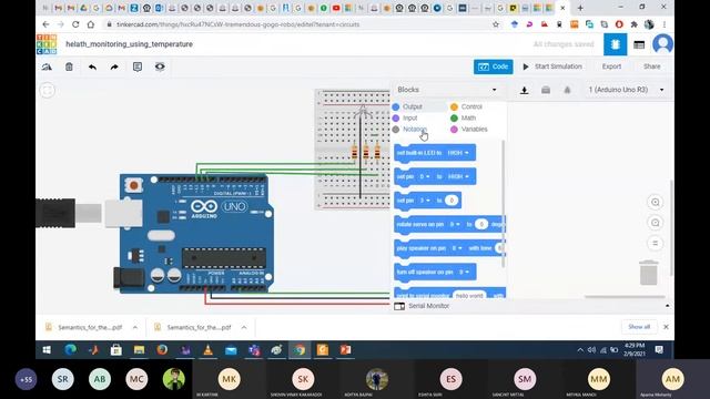 IoT Analyst Lab(ECE3502) || Aparna Mohanty Ma'am || L39+L40 || 09-02-21 || Health Monitoring System смотреть онлайн