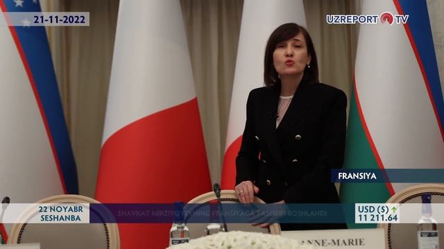 Shavkat Mirziyoyevning Fransiyaga tashrifi boshlandi смотреть онлайн