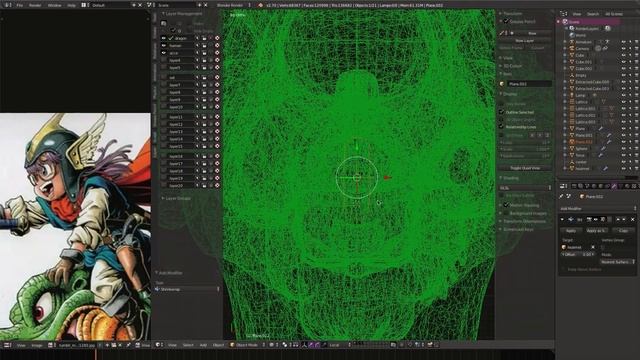 Experimental sculpting (dynatopo + vertex paint) in Blender смотреть онлайн