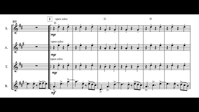"Caraibico" from "Due Pezzi Latino Americani" Saxophone 4et смотреть онлайн