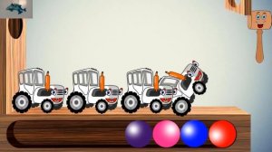 Синий трактор и шарики || Развивающие мультики для малышей || Туки тук || Цветные шарики