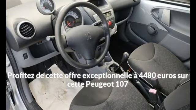 Peugeot 107 Essence occasion à 4480 euros смотреть онлайн