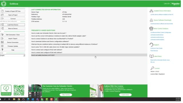 Download and Upload Configuration to Drive Using SoMove | Schneider Electric Support смотреть онлайн