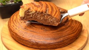 Торт на молоке | Торт с какао | Двухцветный торт