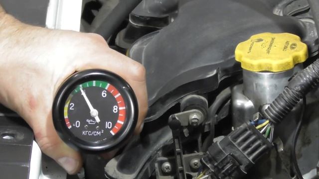 Лада Веста замер давления масла. смотреть онлайн