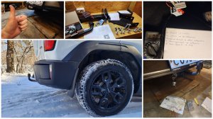 Установка фаркопа на Haval H3, подключение электрики.