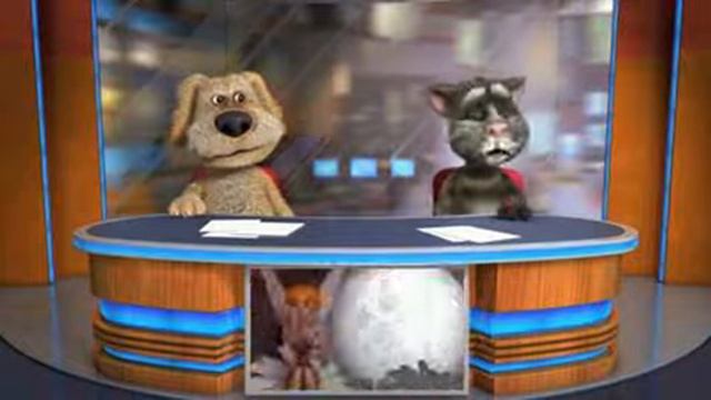 Talking Tom raps on the Tom and Ben News смотреть онлайн