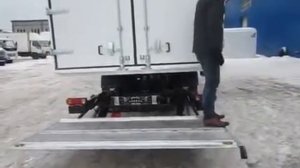 Принцип работы гидроборта-слайдера Bar Cargolift BC 1500F2 Falt