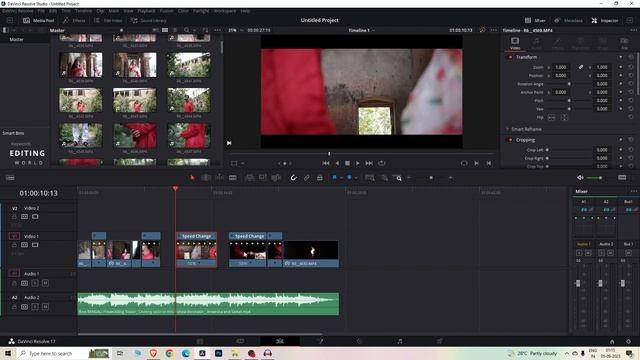 PRE WEDDING CINEMATIC TEASER EDITING ON DAVINCI RESOLVE STUDIO смотреть онлайн