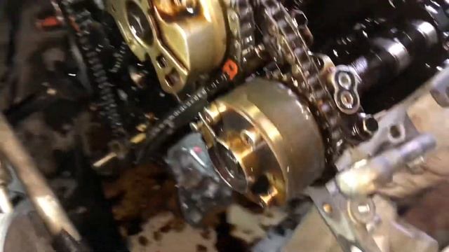 Тойота 2GR замена цепей ГРМ.