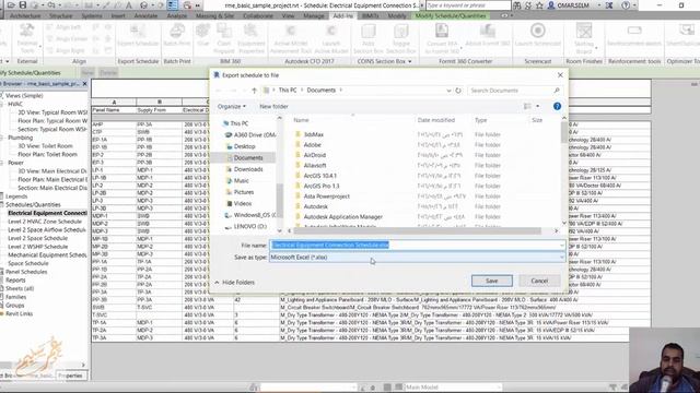 REVIT ADDINS Export Schedule смотреть онлайн