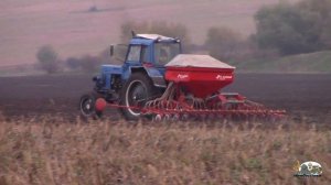 Мтз 82 брал перегруз в навесной сеялке от Мтз 952.2!Посев озимой пшеницы!