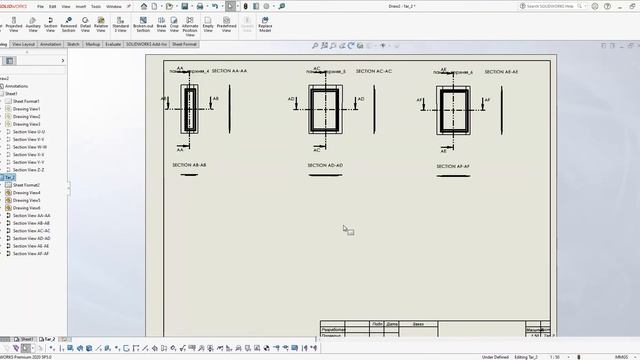 Add-in STPanel for SOLIDWORKS. Command "Create views and sections" смотреть онлайн
