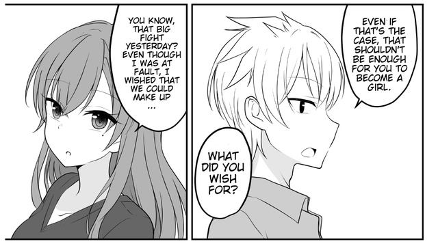 The story of a boy who turned into his best friend's type girl [Manga dub] смотреть онлайн