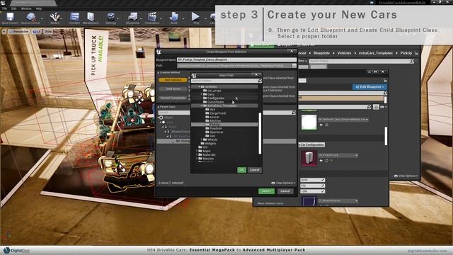 Drivable Cars: Essential MegaPack To Advanced Multiplayer Pack Migration Tutorial | Unreal Engine 4