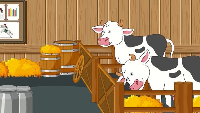 The Bear Farm: Tractor Mowers Grass for Dairy Cows, Picking Up Straw Bales | Funny Vehicle Farm смотреть онлайн