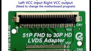 51 pin to 30 pin LVDS converter LVDS FPC LG Samsung converter adapter board