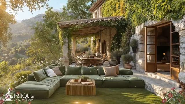 Peaceful Forest Cafe Morning _ Relaxing Jazz Music, Forest Views and Calm Nature Sounds For Study смотреть онлайн