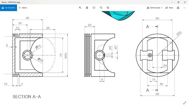 Part-8 Autodesk Fusion 360 Tamil Tutorial. Exercise-4 Piston Head 3D Modeling CAD #tamiltutorial смотреть онлайн