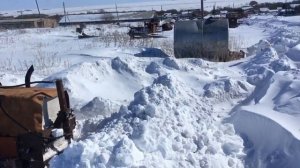 Дт-75 расчистка снега