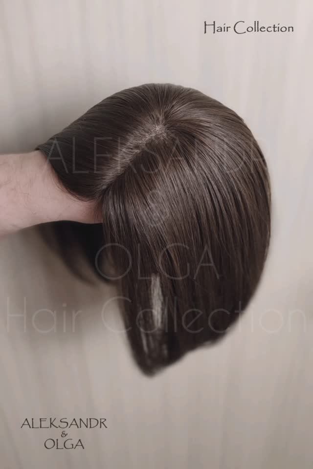 Теменная НАКЛАДКА combo - на шёлке (с имитацией кожи головы) #натуральнаянакладка #теменнаянакладка смотреть онлайн