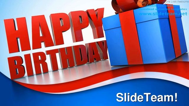 Happy Birthday Gifts Events PowerPoint Templates Themes And Backgrounds ppt themes смотреть онлайн
