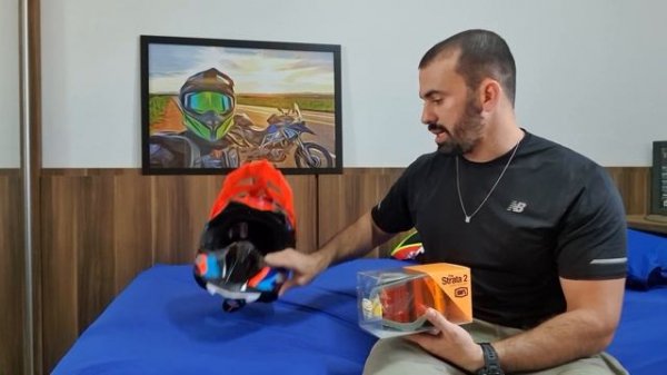 Capacete LS2 MX700 Subverter EVO + Óculos 100% Strata 2 - UNBOXING - CASAL GSA