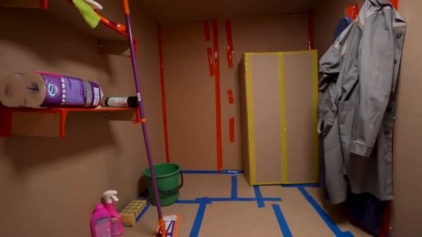 2 ЧАСТЬ! Ограбление КАРТОННОГО БАНКА Челлендж !  влад а4