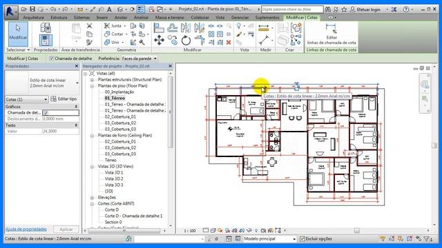 Revit III - I-09 - Cotas - Parte I смотреть онлайн