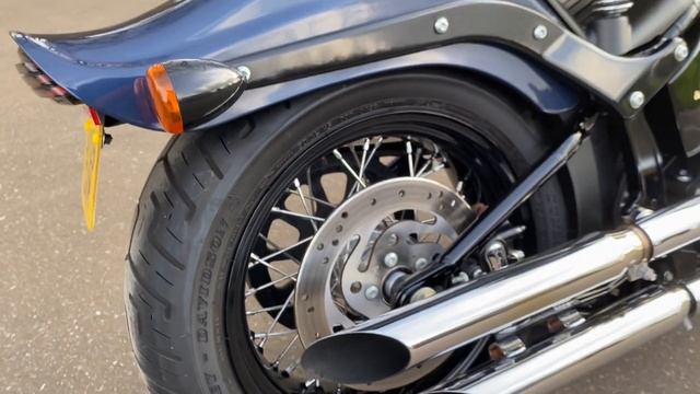 2009 Harley-Davidson FLSTSB Softail Cross Bones in Dark Blue Pearl смотреть онлайн