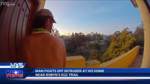 San Diego man fights off homeless intruder armed with machete смотреть онлайн