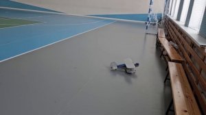 Облегчённый Ан-2 из подложки под ламинат на радиоуправлении для зальных полётов "Фан-фан биплан"