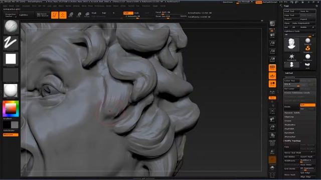 SCULPT AN STATUE in Zbrush 4R7 Timelapse PART 3 , Bernini - DAMNED SOUL смотреть онлайн