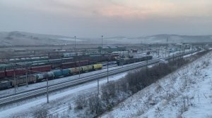 Грузовые поезда России на станции Красноярск-Восточный | Железная дорога | РЖД