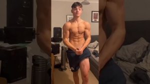 young muscle boy flexing | muscle worship | teen muscle