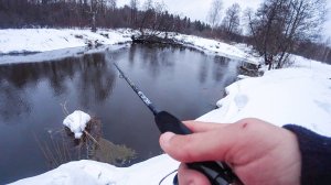 Спиннинг В ДУГУ НА ОТКРЫТИЕ СЕЗОНА. Рыбалка на спиннинг с берега. Ловля щуки в марте
