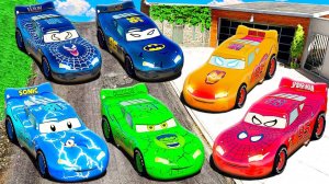 УГНАЛ ВСЕ СУПЕРГЕРОЙСКИЕ ТАЧКИ МОЛНИЯ МАКВИН в ГТА 5! ЧЕЛОВЕК ПАУК, ХАЛК, СОНИК!