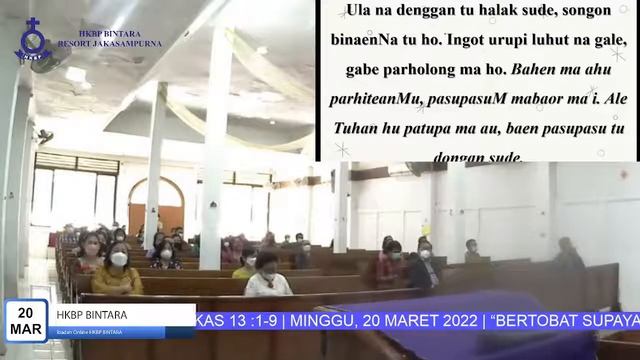 KEBAKTIAN MINGGU OKULI - MINGGU, 20 MARET 2022 | JAM 10.00 WIB