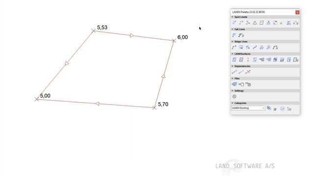 Two-point Interpolation, Spot Levels | LAND4 for ARCHICAD® смотреть онлайн
